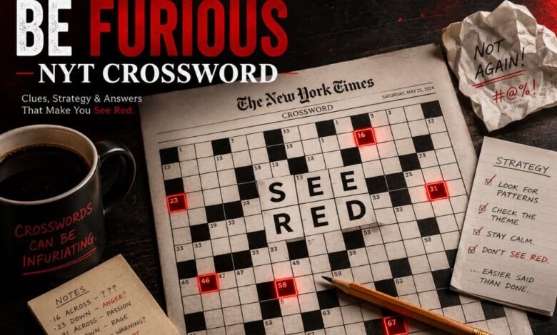 Be Furious NYT Crossword