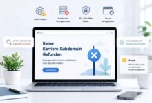 Keine Karriere-Subdomain Gefunden