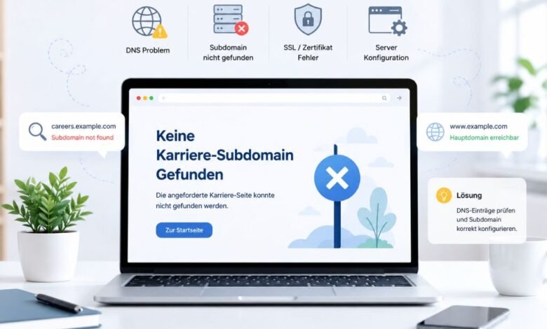 Keine Karriere-Subdomain Gefunden