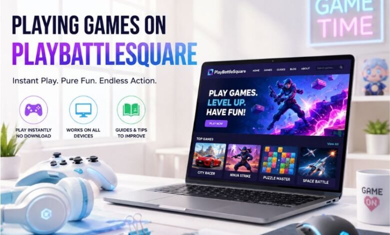 Playing Games on PlayBattleSquare